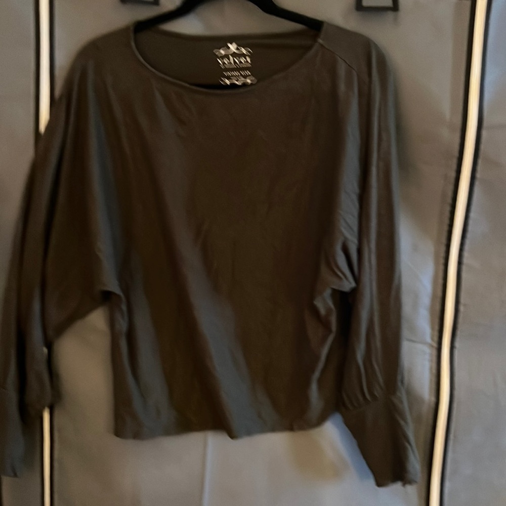 Velvet by Graham & Spencer cotton too.  Dark Army green size small